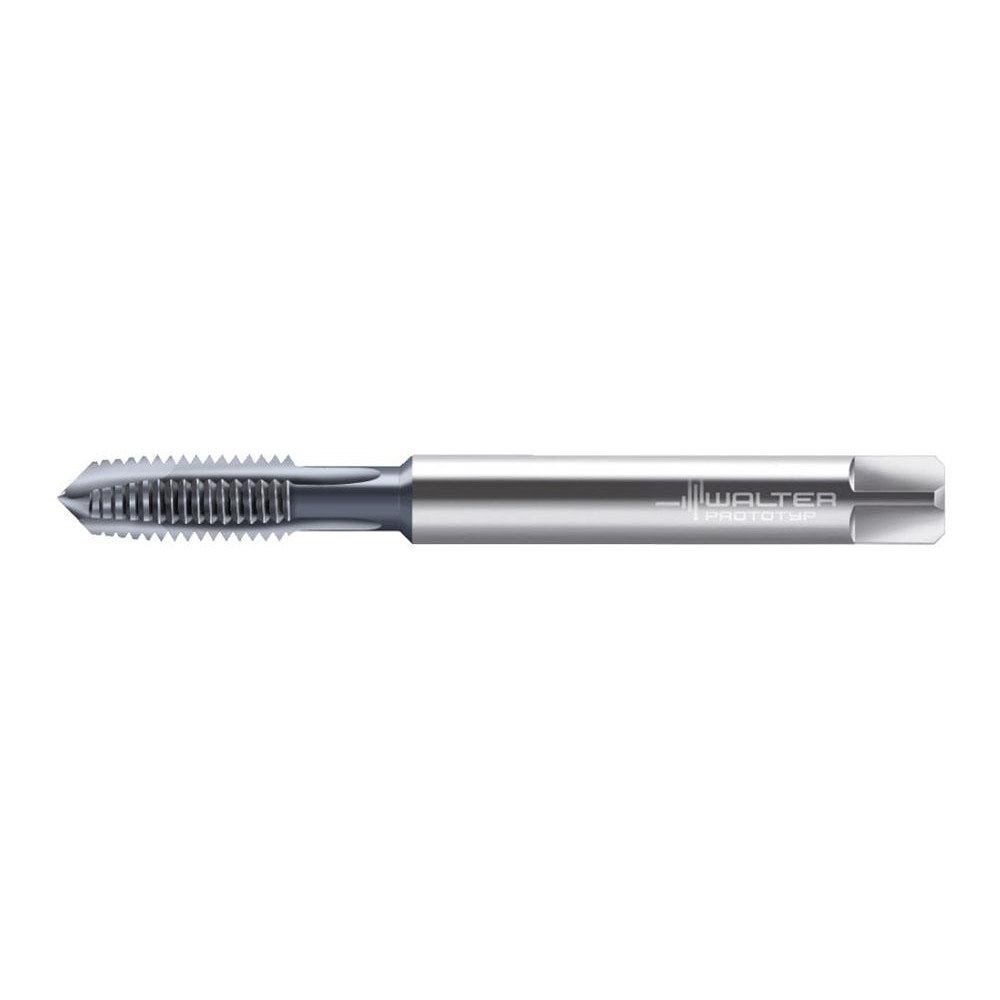 Spiral Point Tap: 5/16-24, UNF, 3 Flutes, Plug, 3B, Powdered Metal, Bright Finish
