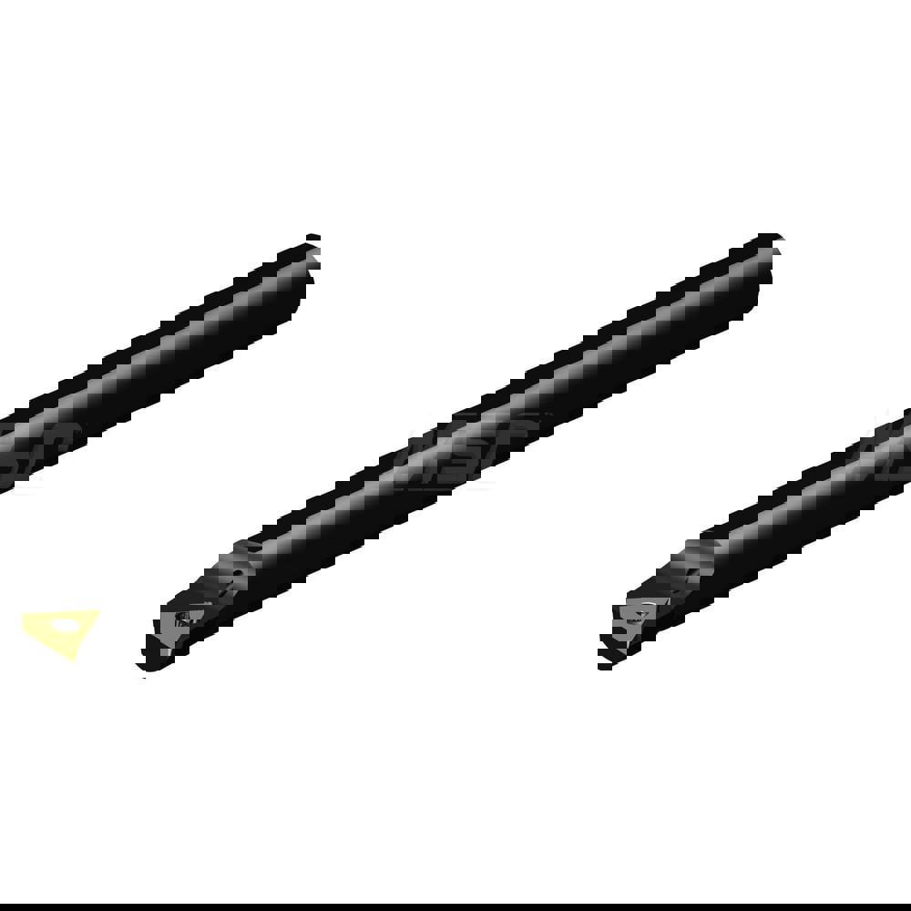 Indexable Boring Bar: A08M-STFCR2, 15.20 mm Min Bore, Right Hand, 12.70 mm Shank Dia, 0 deg Lead, Steel