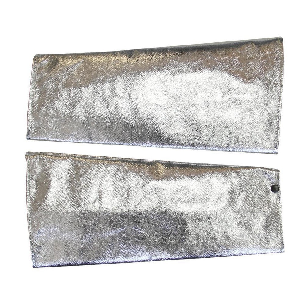 Sleeves; Size: Standard ; Product Type: High Heat Protection Sleeves ; Color: Silver ; Closure Type: Snaps at Wrist ; Overall Length: 18.00 ; Thumb Hole: No