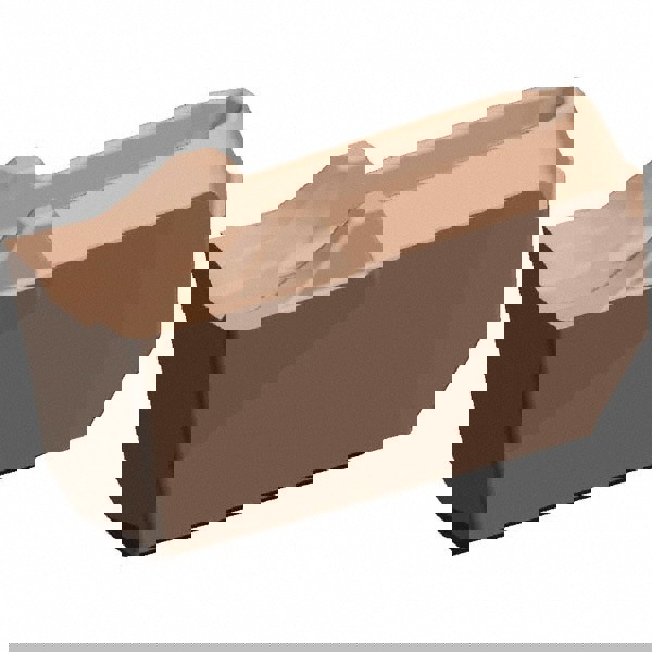 Cutoff Insert: EC030M03L06CF02 KCU25, Carbide, 3 mm Cutting Width