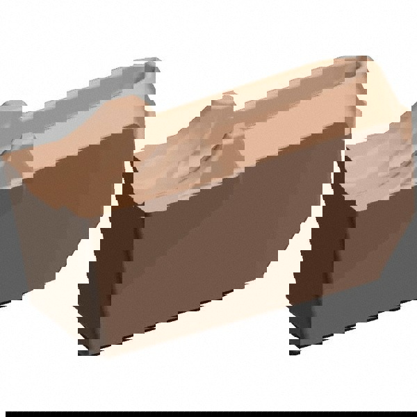 Cutoff Insert: EC030M03L06CR02 KCU25, Carbide, 3 mm Cutting Width