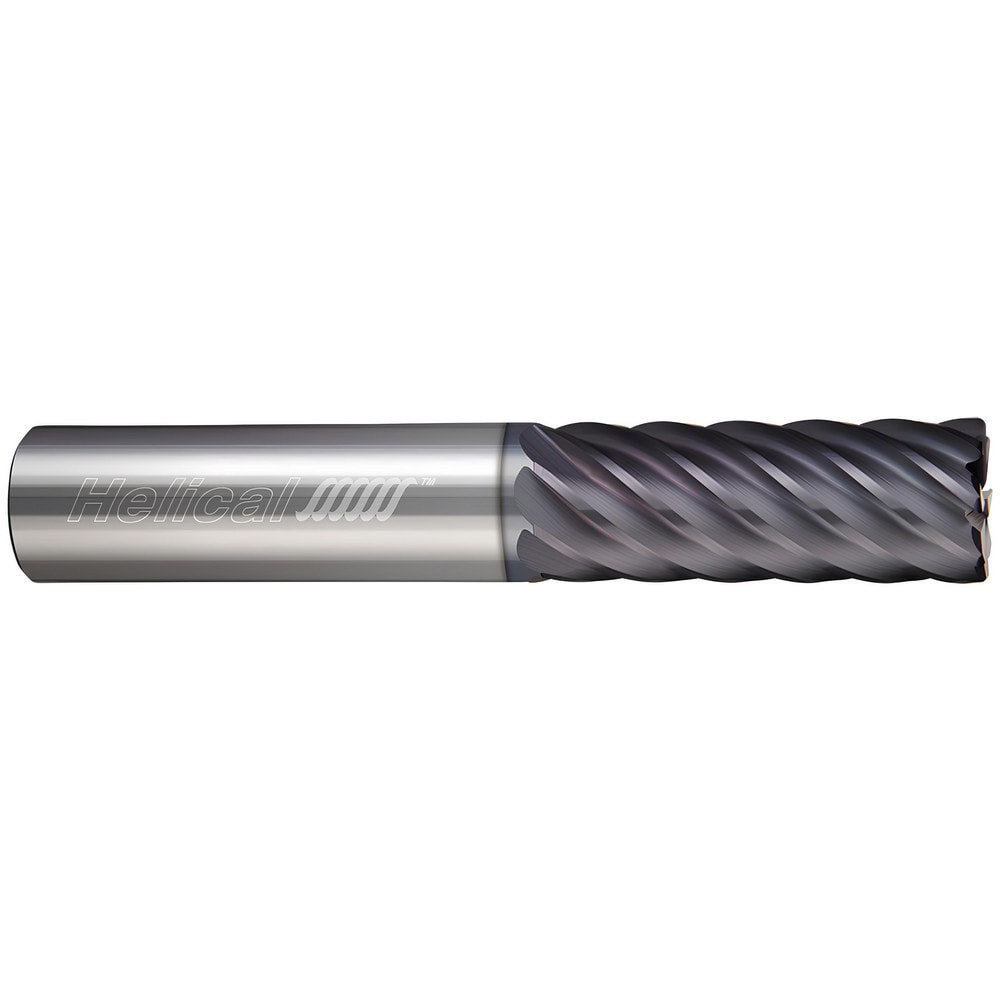 Corner Radius End Mill: 8 mm Dia, 24 mm LOC, 1 mm Radius, 5 Flutes, Solid Carbide