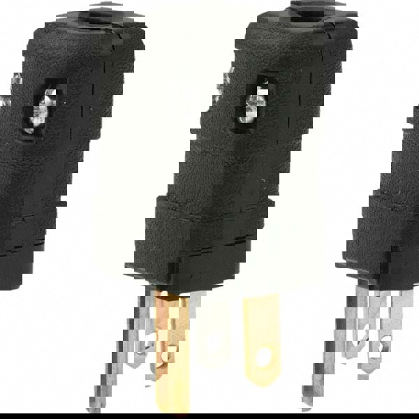 Straight Blade Plug: 5-15P, 125VAC, Black