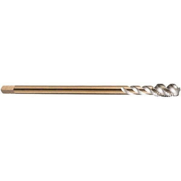 Spiral Flute Tap: M18 x 1.50, Metric Fine, 4 Flute, Bottoming, 6H Class of Fit, Cobalt, Bright/Uncoated