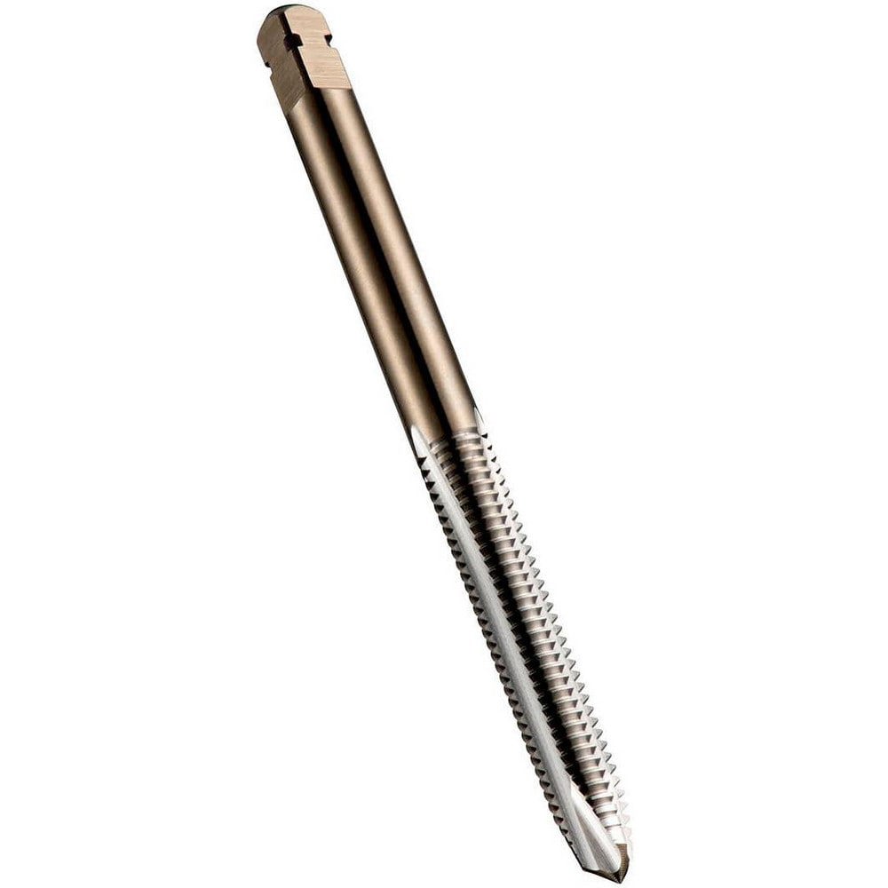 Spiral Point Tap: M3.5x0.6 Metric, 3 Flutes, Plug Chamfer, 6H Class of Fit, High-Speed Steel-E-PM, Bright/Uncoated