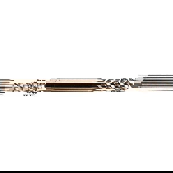 Spiral Flute Tap: M4x0.70, Metric Coarse, 3 Flute, Modified Bottoming Chamfer, 6H Class of Fit, Powdered Metal, Oxide Finish