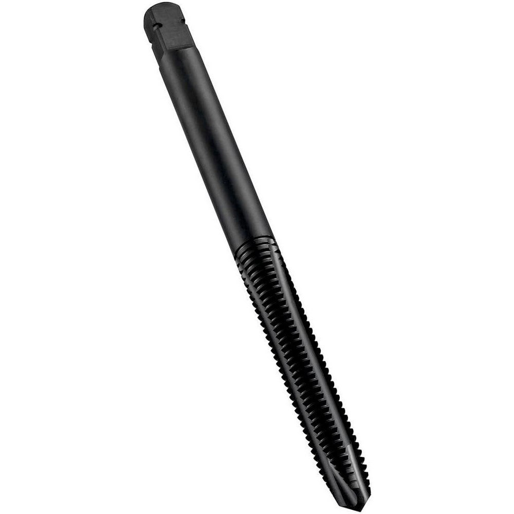 Spiral Point Tap: M6x0.75 Metric Fine, 3 Flutes, Plug Chamfer, 6H Class of Fit, High-Speed Steel-E-PM, Steam Oxide Coated