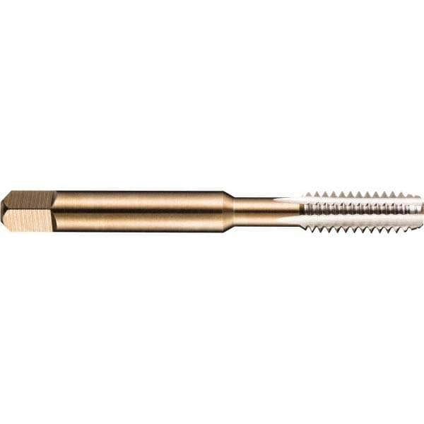 Straight Flute Tap: 1-8 UNC, 4 Flute, Taper Chamfer, 2B/3B Class of Fit, HSS, Bright/Uncoated Finish