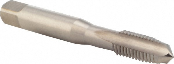 Straight Flute Tap: M10x1.5 Metric Coarse, 3 Flute, Plug Chamfer, 6H Class of Fit, HSS, Bright/Uncoated Finish