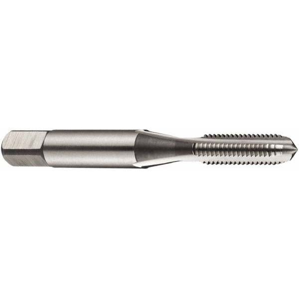 Tap Set: #5-40 UNC, 3 Flute, Plug & Taper, High Speed Steel, Bright Finish