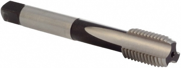 Straight Flute Tap: M16x2 Metric Coarse, 3 Flute, Bottoming Chamfer, 6H Class of Fit, Cobalt, Bright/Uncoated Finish