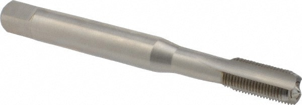 Straight Flute Tap: M10x1 Metric Fine, 3 Flute, Bottoming Chamfer, 6H Class of Fit, Cobalt, Bright/Uncoated Finish