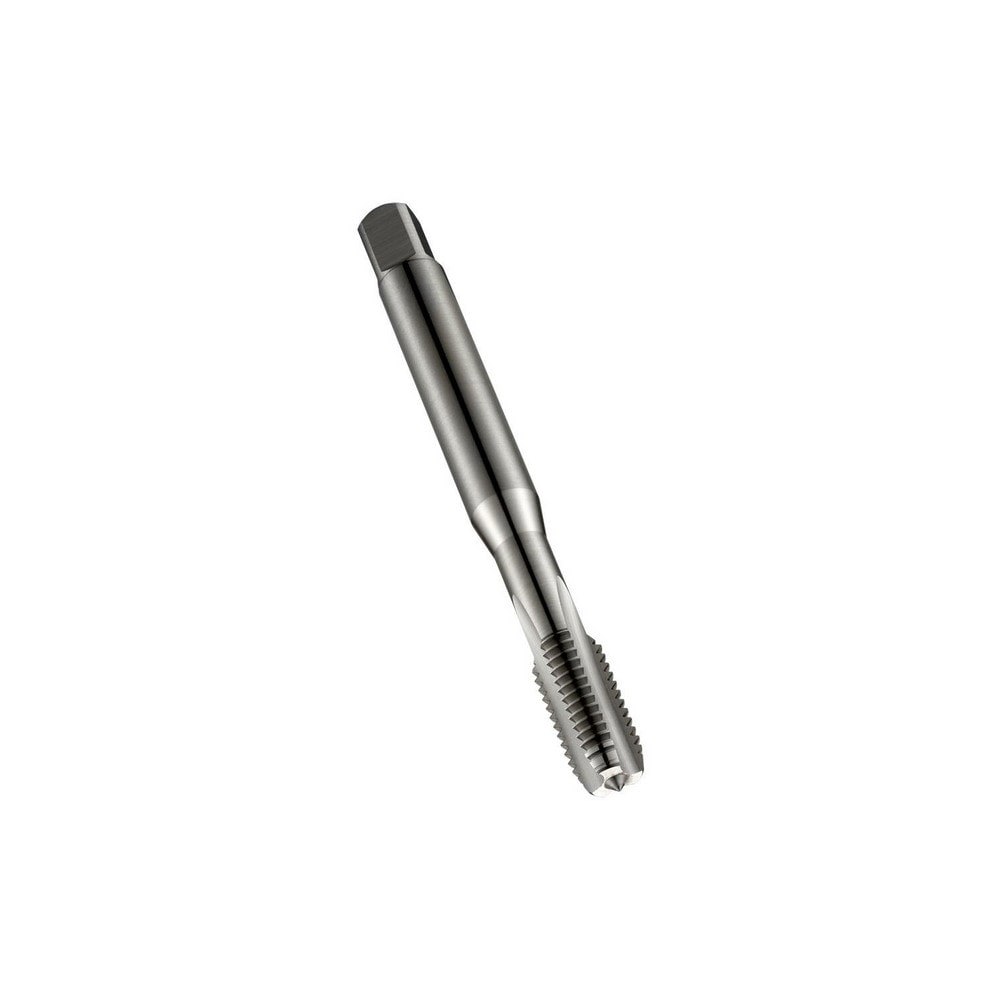Straight Flute Tap: M4x0.7 Metric Coarse, 3 Flute, Bottoming Chamfer, 6H Class of Fit, Cobalt, Bright/Uncoated Finish