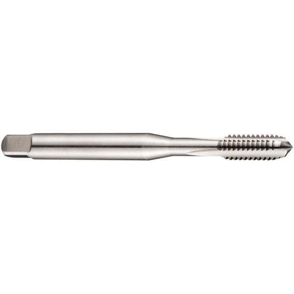 Straight Flute Tap: #12-28 UNF, 3 Flute, Bottoming Chamfer, 2B Class of Fit, Cobalt, Bright/Uncoated Finish