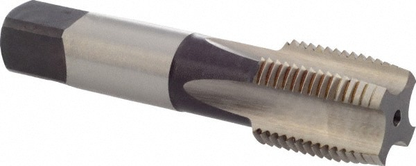 British Standard Pipe Tap: 1/2-14 G(BSP), Plug Chamfer, 4 Flutes