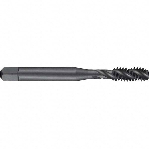 Spiral Flute Tap: 1/8-40 BSW, 3 Flutes, Bottoming, High Speed Steel, Oxide Coated