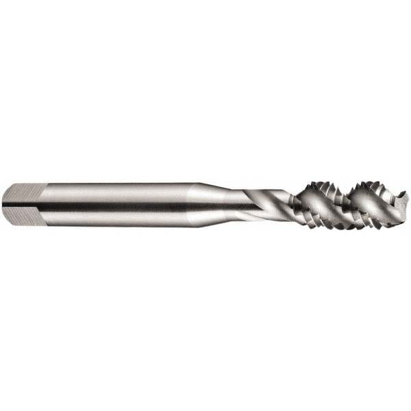Spiral Flute Tap: 5/16-22, BSF, 3 Flute, Modified Bottoming Chamfer, High-Speed Steel, Oxide Finish