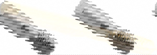 Straight Flute Tap: M8x1.25 Metric Coarse, 3 Flute, Plug Chamfer, 6H Class of Fit, HSS, Bright/Uncoated Finish