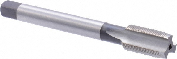 Straight Flute Tap: M11x0.75 Metric Fine, 3 Flute, Plug Chamfer, 6H Class of Fit, HSS, Bright/Uncoated Finish