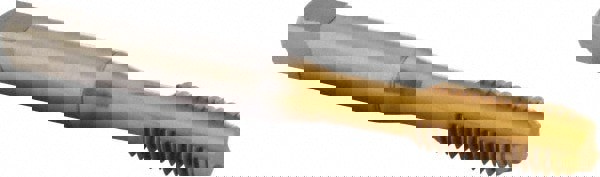 Straight Flute Tap: M8x1.25 Metric Coarse, 3 Flute, Bottoming Chamfer, 6H Class of Fit, HSS, TiN Finish