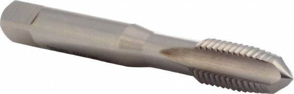 Straight Flute Tap: M10x1.5 Metric Coarse, 3 Flute, Plug Chamfer, 6H Class of Fit, HSS, Bright/Uncoated Finish