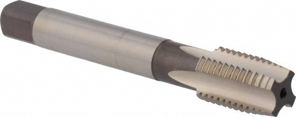 Straight Flute Tap: M16x2 Metric Coarse, 4 Flute, Plug Chamfer, 6H Class of Fit, HSS, Bright/Uncoated Finish