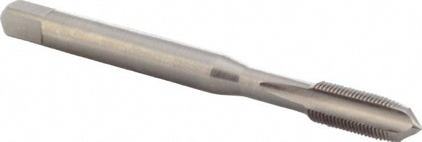 Straight Flute Tap: M5x0.5 Metric Fine, 3 Flute, Plug Chamfer, 6H Class of Fit, HSS, Bright/Uncoated Finish
