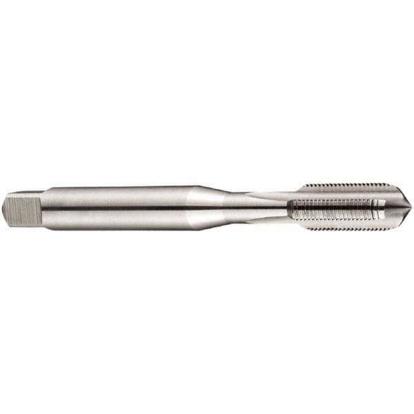 Straight Flute Tap: 1-1/16-12 UN, 4 Flute, Bottoming Chamfer, 2B Class of Fit, HSS, Bright/Uncoated Finish