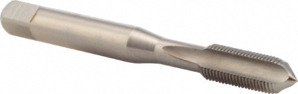 Straight Flute Tap: 5/16-32 UN, 3 Flute, Bottoming Chamfer, 2B Class of Fit, HSS, Bright/Uncoated Finish