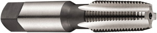 Standard Pipe Tap: 1/2-14, NPTF, Semi Bottoming, 4 Flutes, High Speed Steel, Bright/Uncoated