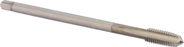 Straight Flute Tap: M6x1 Metric Coarse, 3 Flute, Plug Chamfer, 6H Class of Fit, Cobalt, Bright/Uncoated Finish