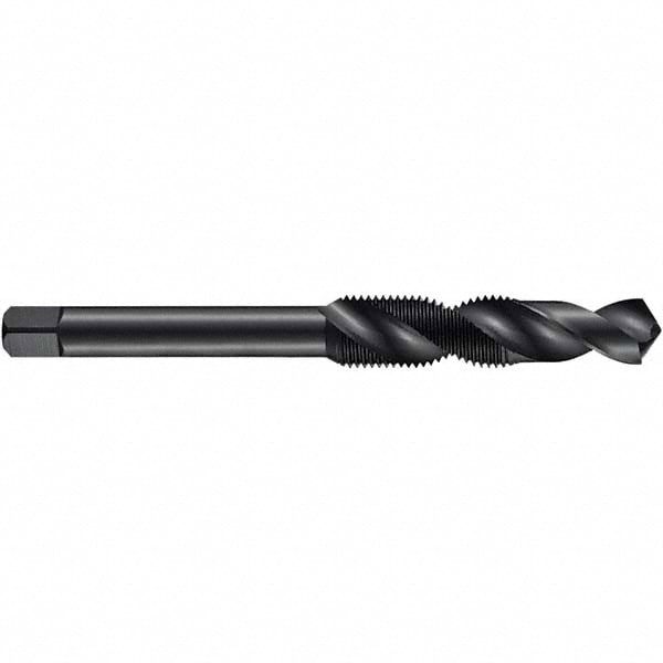 Combination Drill Tap: 3/8-24, 2B, 2 Flutes, High Speed Steel