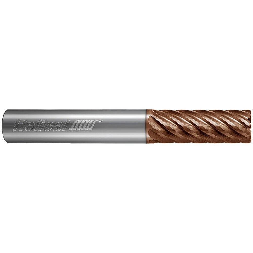 Corner Radius End Mill: 6 mm Dia, 18 mm LOC, 0.5 mm Radius, 3 Flutes, Solid Carbide