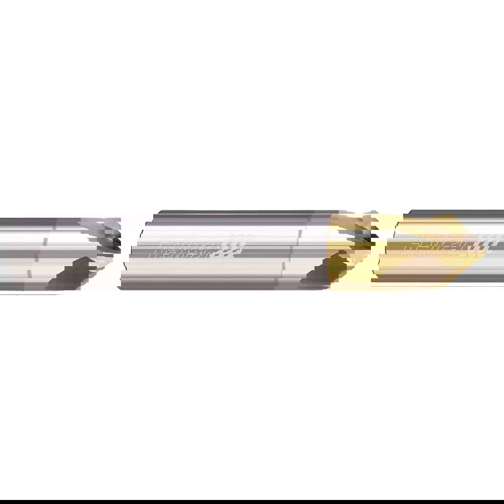 Chamfer Mills; Included Angle: 100.00 ; Chamfer Mill Material: Solid Carbide ; Cutter Head Diameter (Decimal Inch): 0.5000 ; End Type: Single ; Shank Diameter (Decimal Inch): 0.5000 ; Shank Diameter (Inch): 1/2