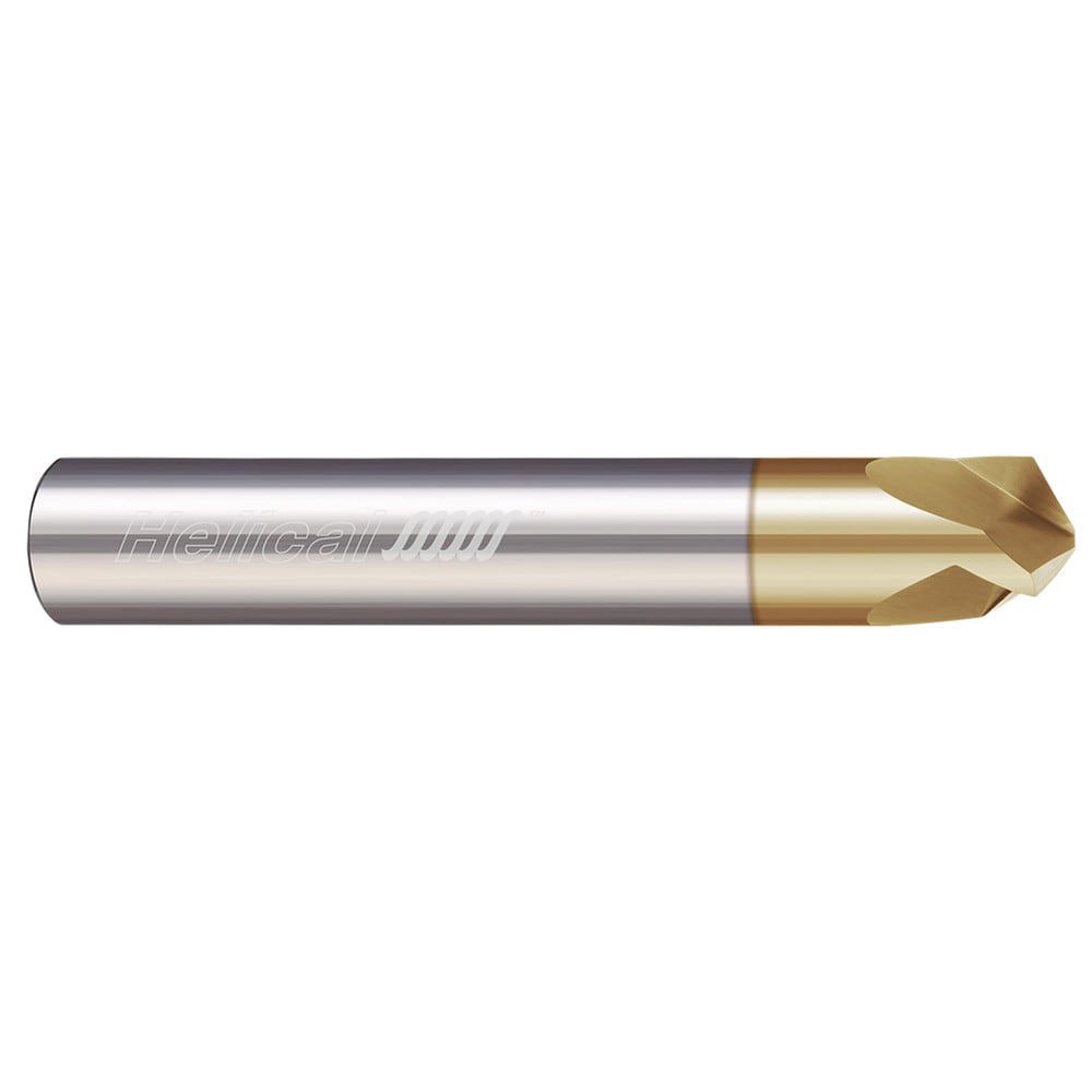 Chamfer Mills; Included Angle: 120.00 ; Chamfer Mill Material: Solid Carbide ; Cutter Head Diameter (Decimal Inch): 0.3750 ; End Type: Single ; Shank Diameter (Decimal Inch): 0.3750 ; Shank Diameter (Inch): 3/8