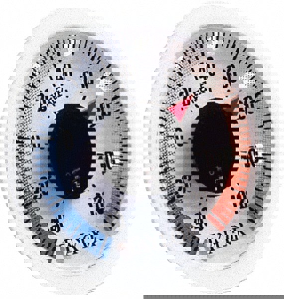 Cooking & Refrigeration Thermometers; Type: Refrigeration Thermometer; Maximum Temperature (F): 120.0 F; 2.0 F; 1.0 C; Display Type: Dial; Features: Dial Stick-On Magnetic; Resolution (Deg F): 2; Accuracy Degree (F): 2