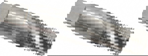 1/8-27 NPT, 15° Helix, 4 Flutes, Bottoming Chamfer, Bright Finish, Cobalt, Spiral Flute Pipe Tap