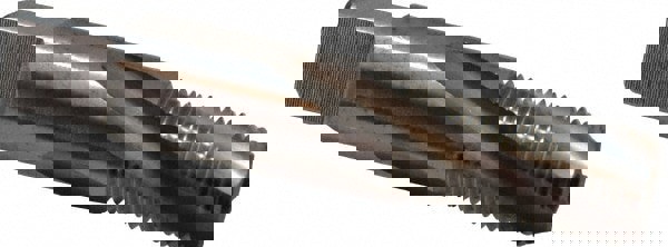 1/8-27 NPTF, 15° Helix, 4 Flutes, Bottoming Chamfer, Bright Finish, Cobalt, Spiral Flute Pipe Tap