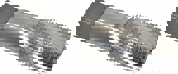 1/2-14 NPT, 15° Helix, 4 Flutes, Bottoming Chamfer, Bright Finish, Cobalt, Spiral Flute Pipe Tap