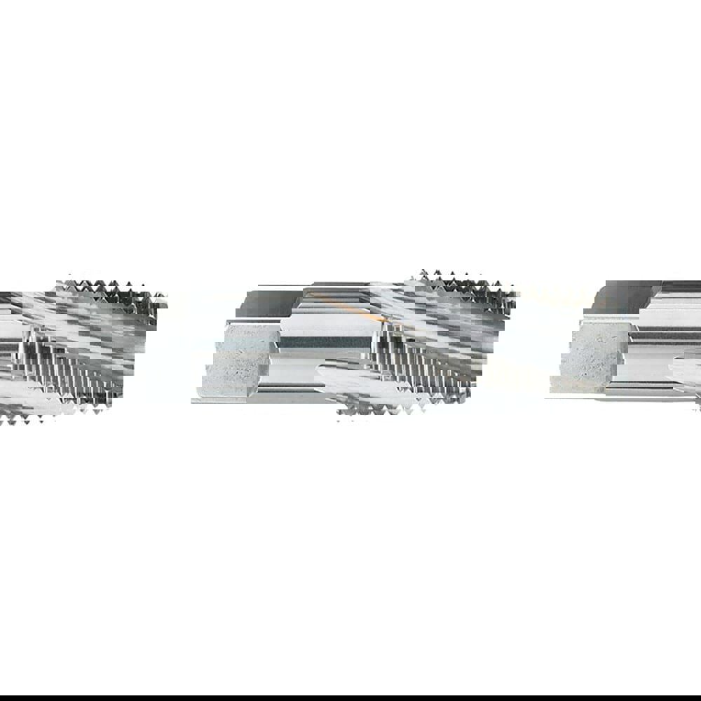 1/2-14 NPTF, 15° Helix, 4 Flutes, Bottoming Chamfer, Bright Finish, Cobalt, Spiral Flute Pipe Tap