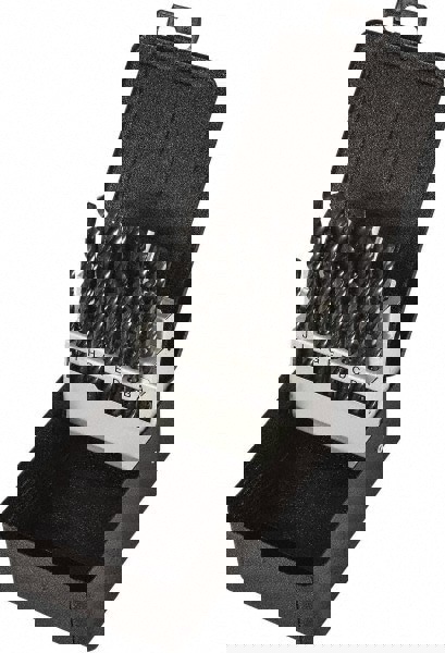 Drill Bit Set: Jobber Length Drill Bits, 26 Pc, 118 &deg;, High Speed Steel