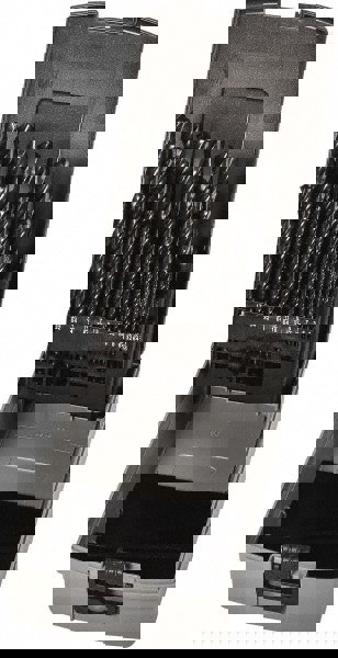 Drill Bit Set: Jobber Length Drill Bits, 29 Pc, 118 &deg;, High Speed Steel