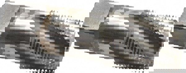 3/4-14 NPT, 15° Helix, 5 Flutes, Bottoming Chamfer, Bright Finish, Cobalt, Spiral Flute Pipe Tap