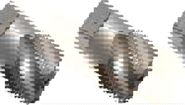 3/4-14 NPTF, 15° Helix, 5 Flutes, Bottoming Chamfer, Bright Finish, Cobalt, Spiral Flute Pipe Tap