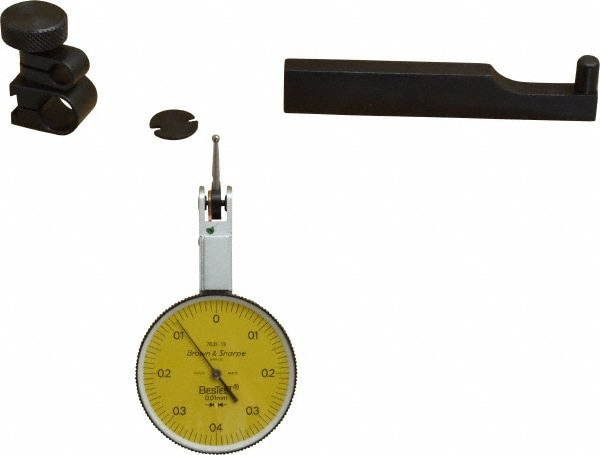 Dial Test Indicators: 0.8 Min, 0-0.4-0, 0.01 mm Accuracy, Horizontal