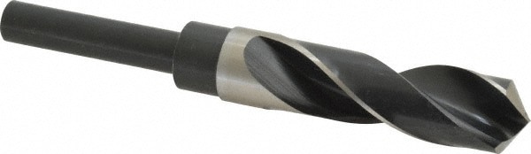 Reduced Shank Drill Bit: 7/8'' Dia, 1/2'' Shank Dia, 118 , High Speed Steel