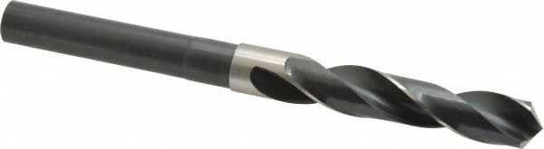 Reduced Shank Drill Bit: 9/16'' Dia, 1/2'' Shank Dia, 118 , High Speed Steel