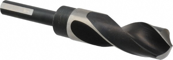 Reduced Shank Drill Bit: 1-1/32'' Dia, 1/2'' Shank Dia, 118 , High Speed Steel
