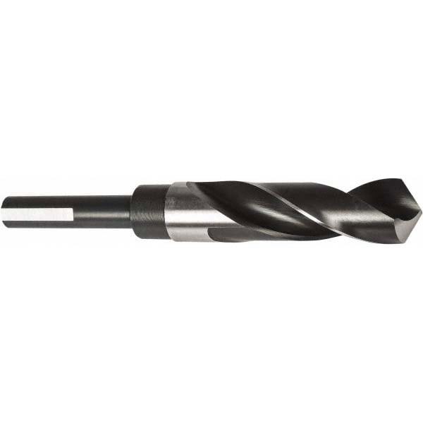 Reduced Shank Drill Bit: 1.2188'' Dia, 1/2'' Shank Dia, 118 deg, High-Speed Steel
