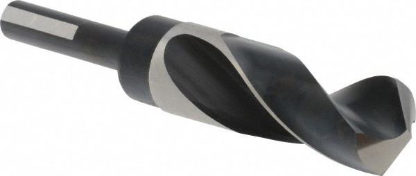 Reduced Shank Drill Bit: 1.1094'' Dia, 1/2'' Shank Dia, 118 deg, High-Speed Steel